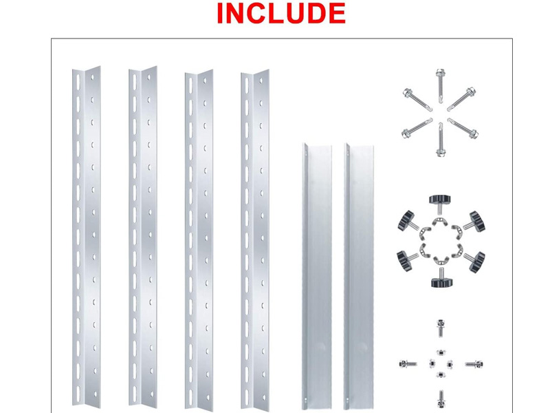 Solar Panel Stand with Foldable Tilt Legs